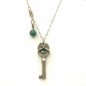 Sterling Silver Chain Key 22" ss Necklace