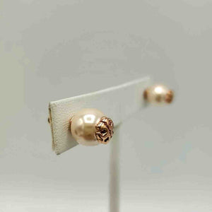 TORY BURCH Rose Gold White Pearl Pre Loved Studs Earrings