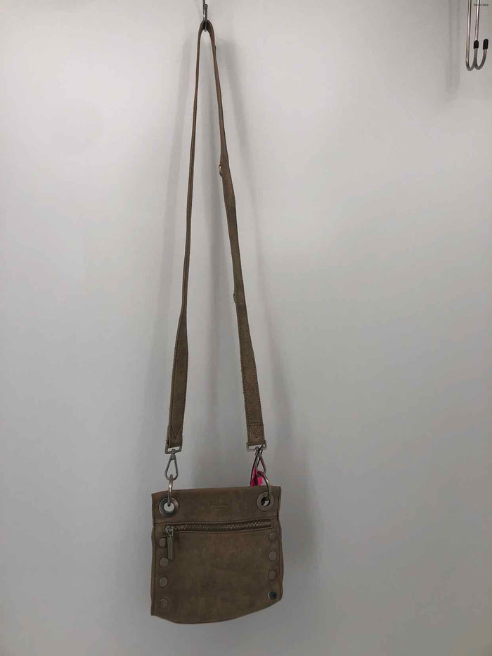 HAMMITT Gray Silvertone Leather AS IS Crossbody Purse