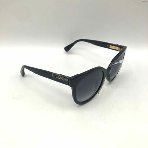 LANVIN Black Gray Pre Loved Crystal Sunglasses w/case