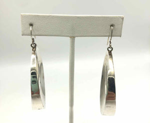 Sterling Silver Circle Drop ss Earrings