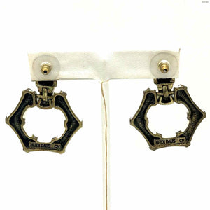 HEIDI DAUS White Goldtone Crystal Bamboo Earrings