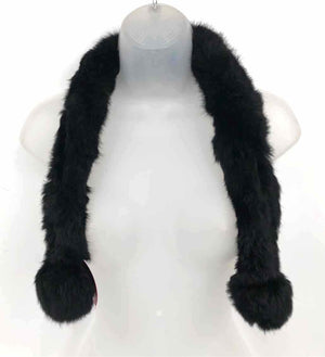 Black Fur Scarf