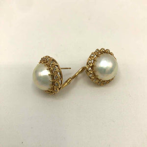 Diamond 14k & Pearl 14k-Earring