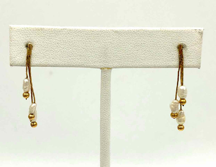 14K Gold Seed Pearls 14k-Earring