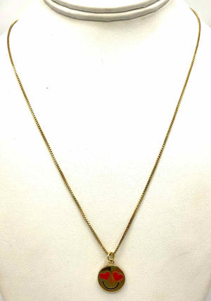 KATE SPADE Gold Red Heart Necklace