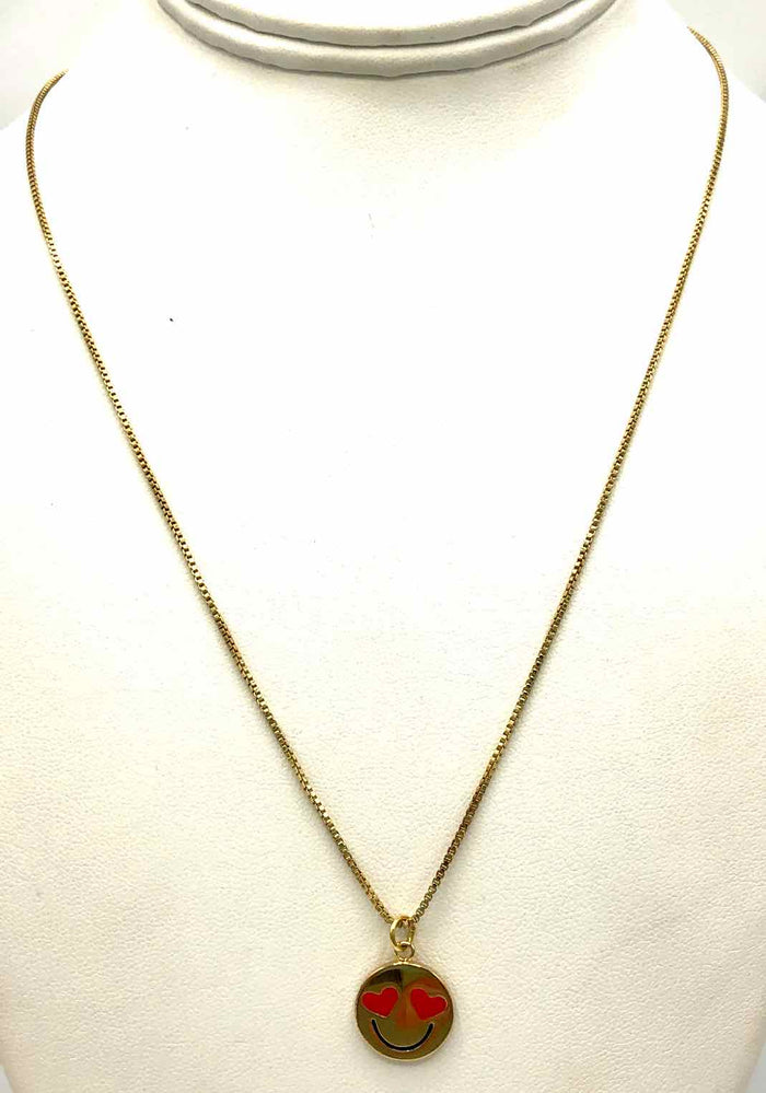 KATE SPADE Gold Red Heart Necklace