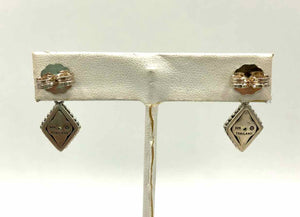 Silver Green Peridot Pre Loved ss Earrings