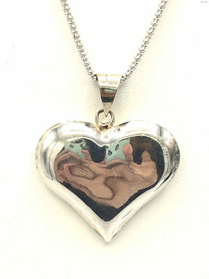 Sterling Silver Pre Loved Heart 24" ss Necklace