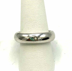 Silver Pre Loved Hammered ss Ring sz8.5